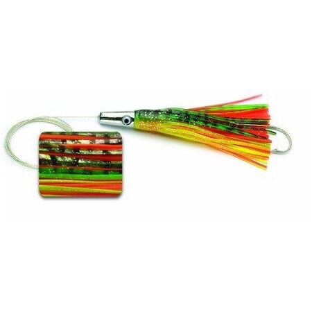 Williamson Rigged Wahoo Catcher Trolling Lure, 6, Coated Wire, 80 Hook, Bleeding Dorado WCR6BD
